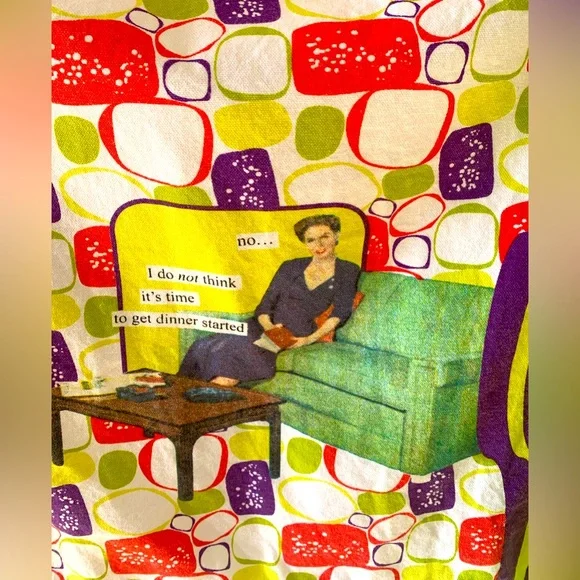 Colorful Handmade Boho Ruffled Apron - Picture 2 of 3